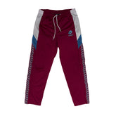 Vintage Lotto Track Pants Size M Maroon White Blue Mens 90s Retro